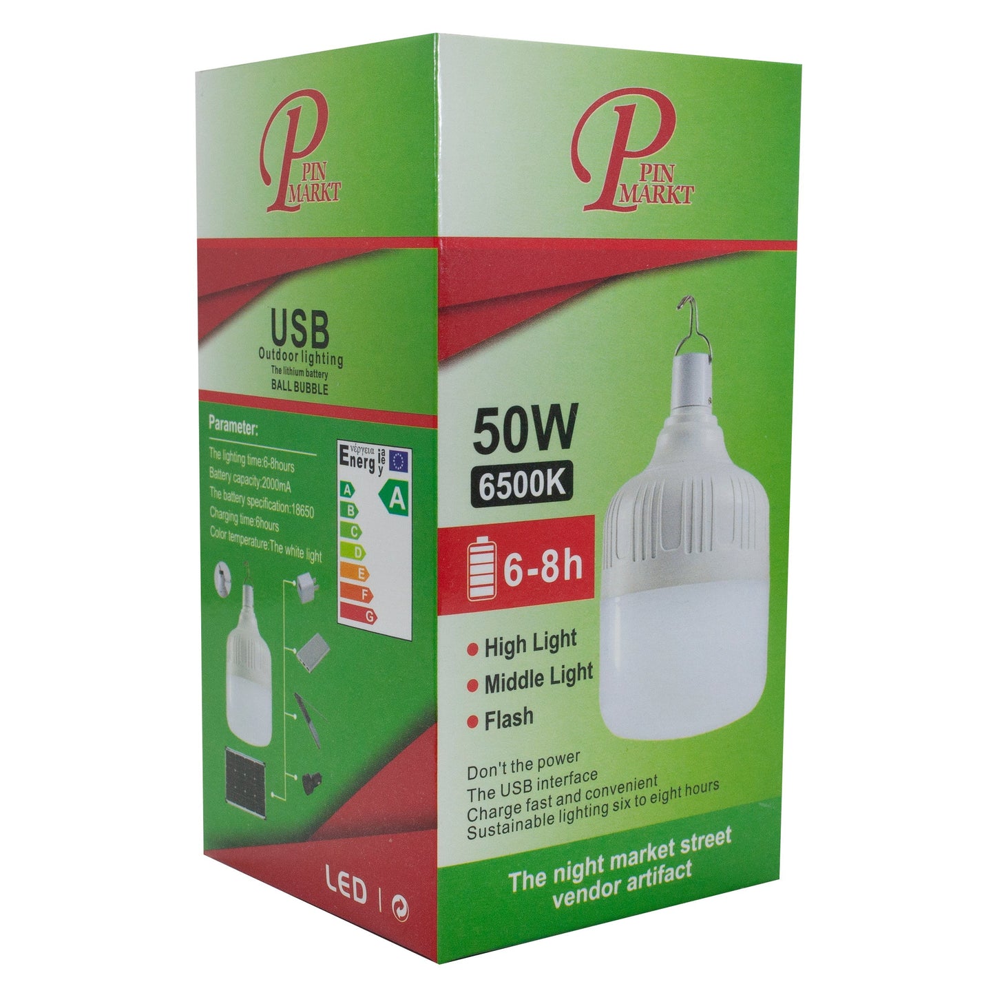 FOCO PINMARKT LED 50W RECARGABLE
