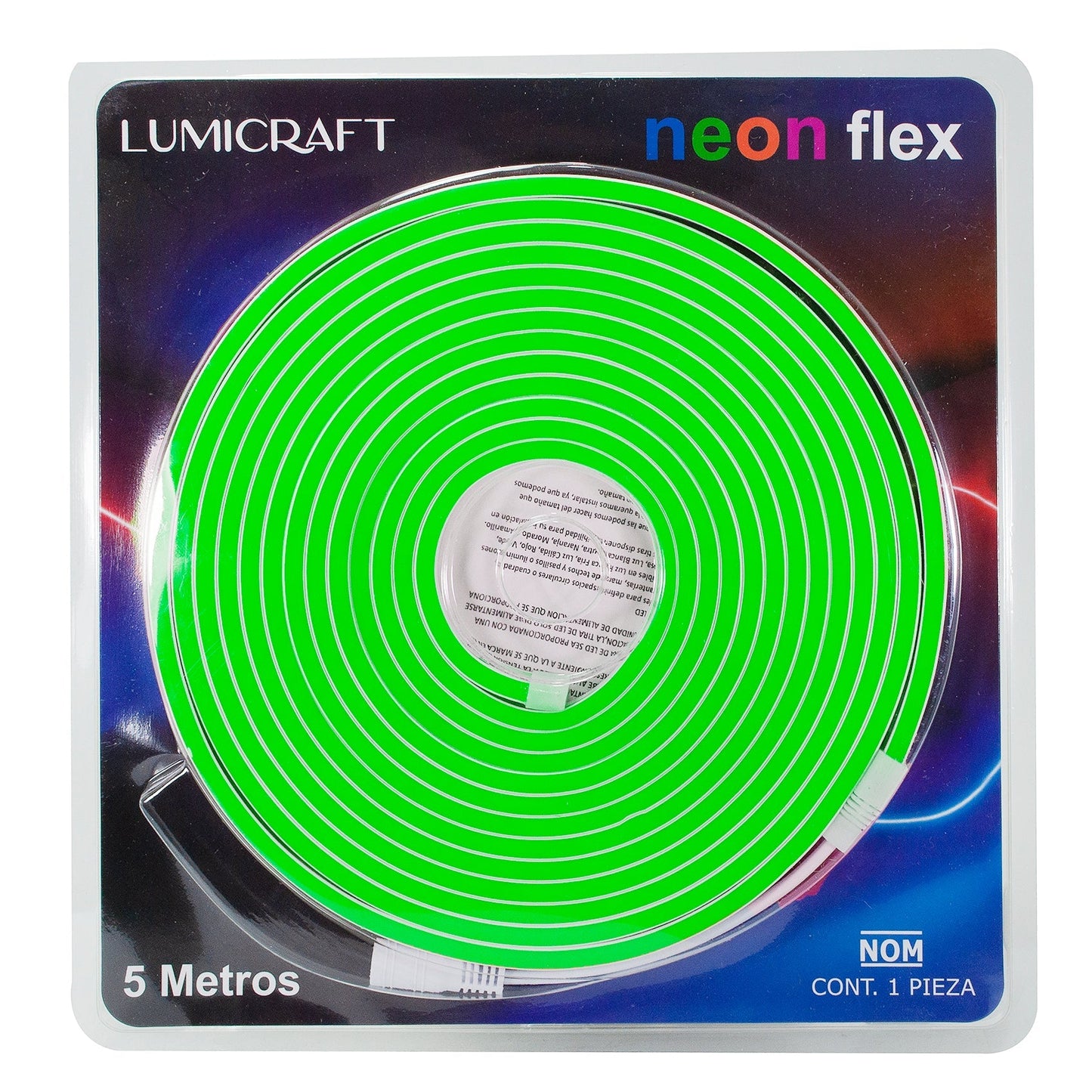 MANGUERA LUMICRAFT LED NEÓN 6W 5 MTS VERDE