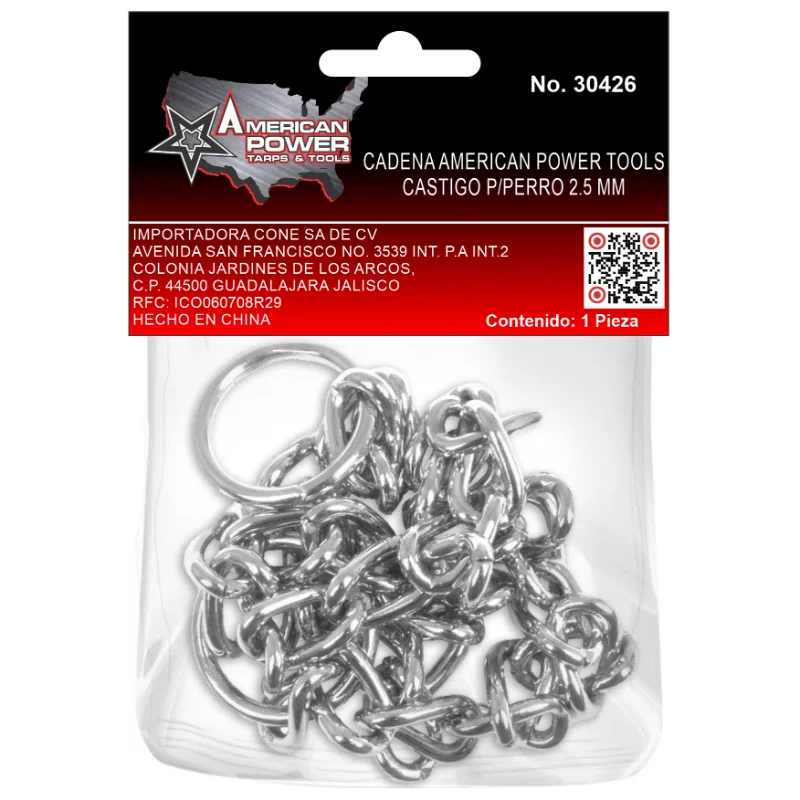 Cadena American Power P/Perro 2.5 Mm