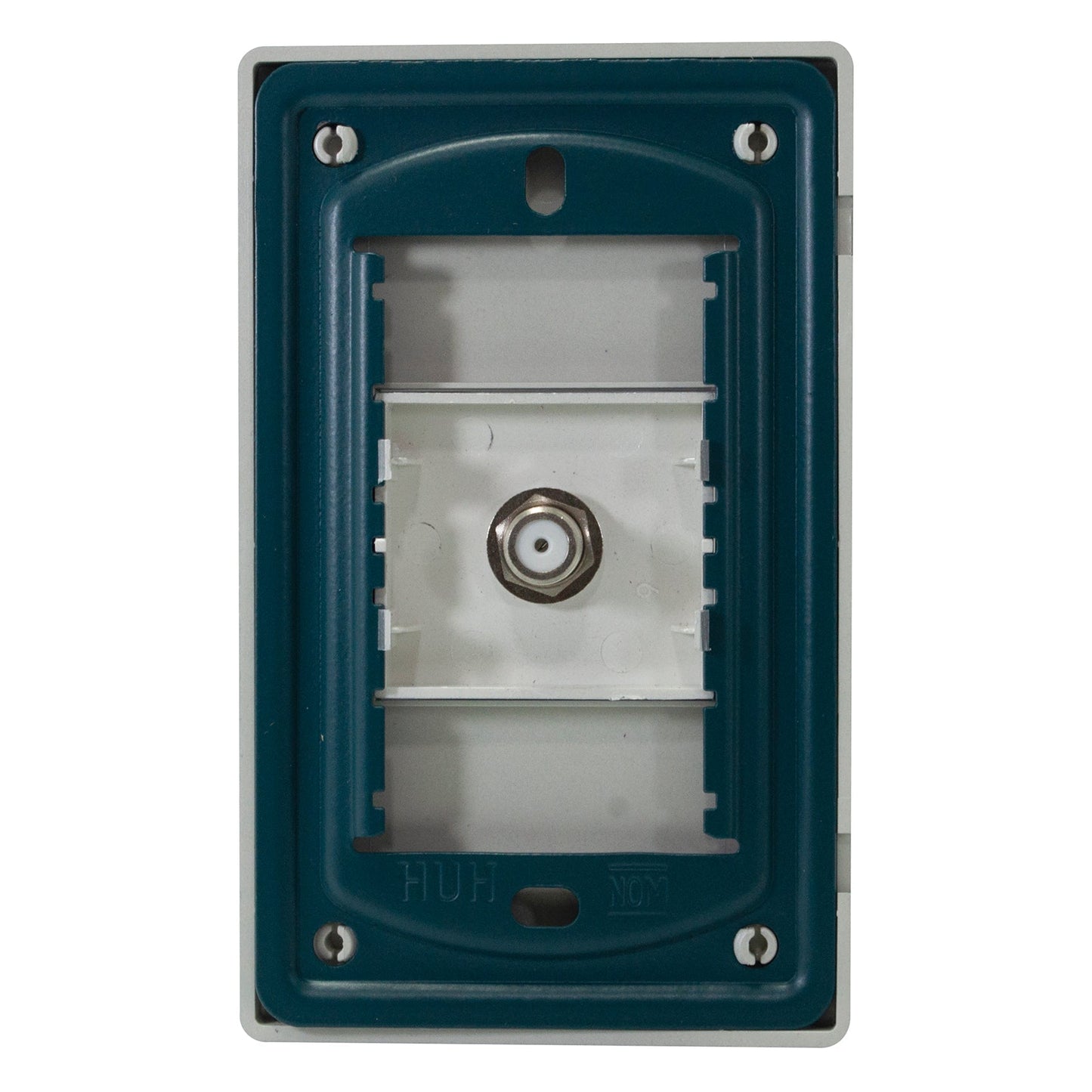 PLACA PINMARK ALUMINIO 1 MODULO COAXIAL