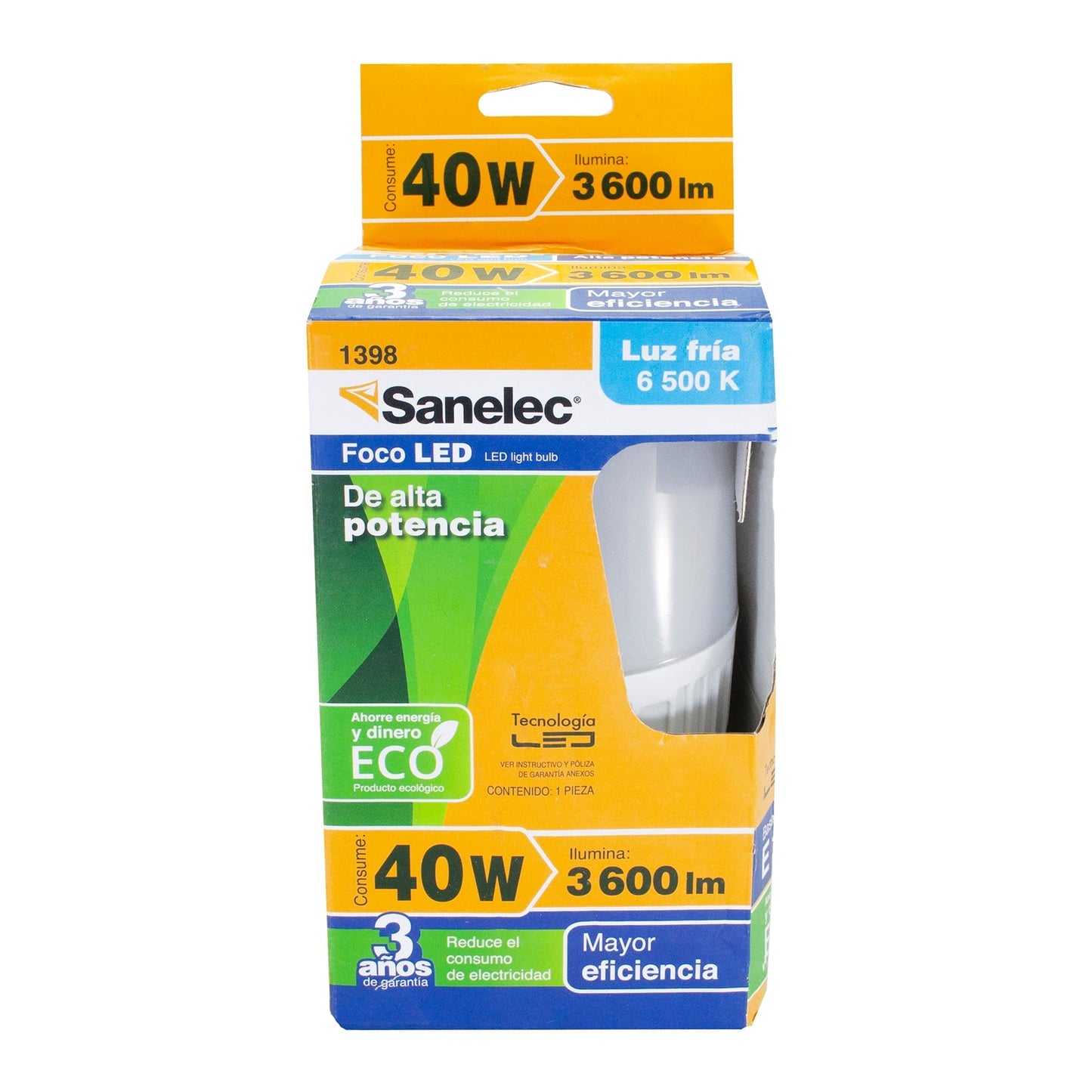 Foco Sanelec omnidireccional 40w