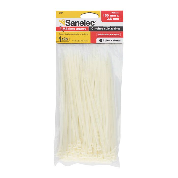 Cincho Sanelec 15cm x 3.6mm