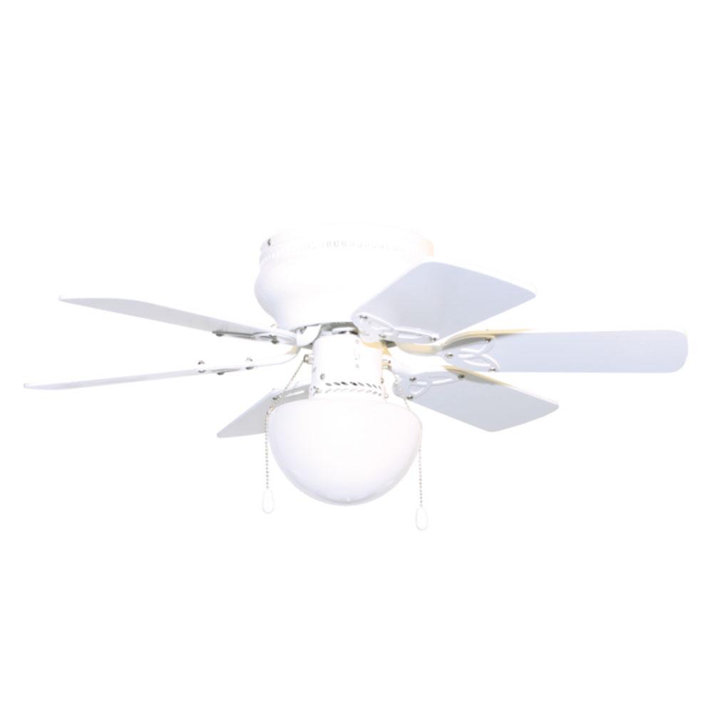 Ventilador Kley de techo c/lam.6 aspas 30 bco.