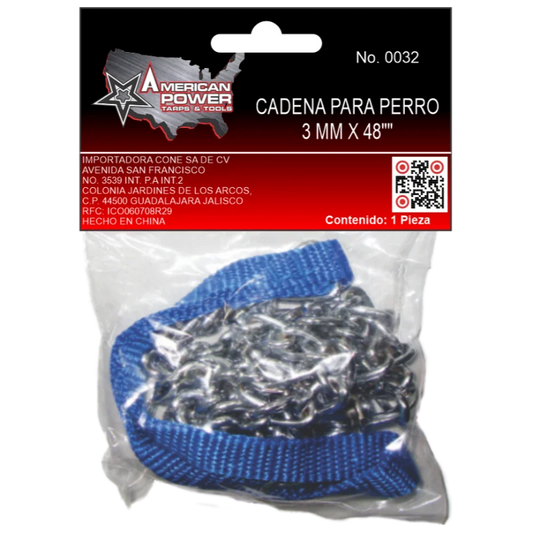 Cadena American Power P/Perro 3 Mm