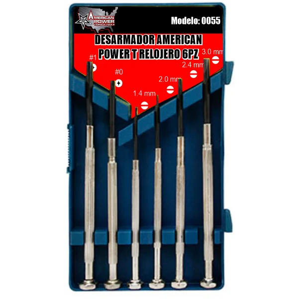 Desarmador American Power Relojero 6Pz