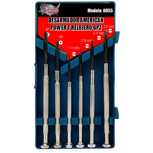 Desarmador American Power Relojero 6Pz