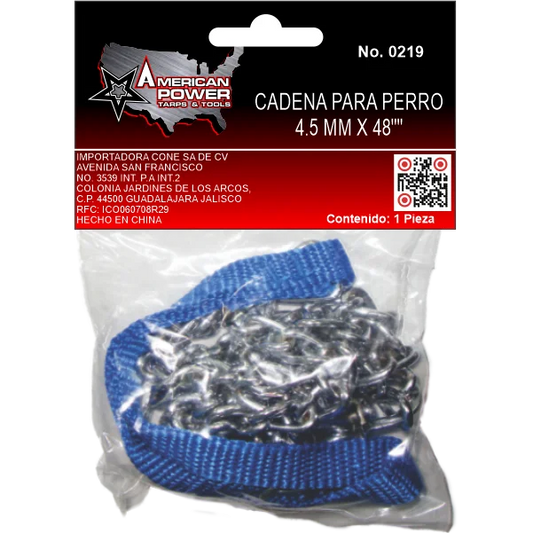 Cadena American Power P/Perro 4.5 Mm