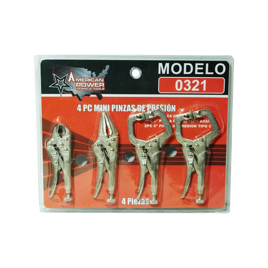 Pinza American Power Mini Presion Jgo 4 Pz
