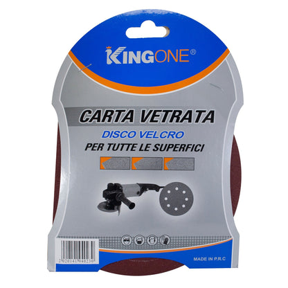 DISCO DE LIJA PINMARKT 7"" 5PZ P100"