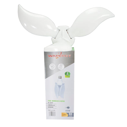 Foco Wanergy led 45w tipo ventilador hoja 3 aspas