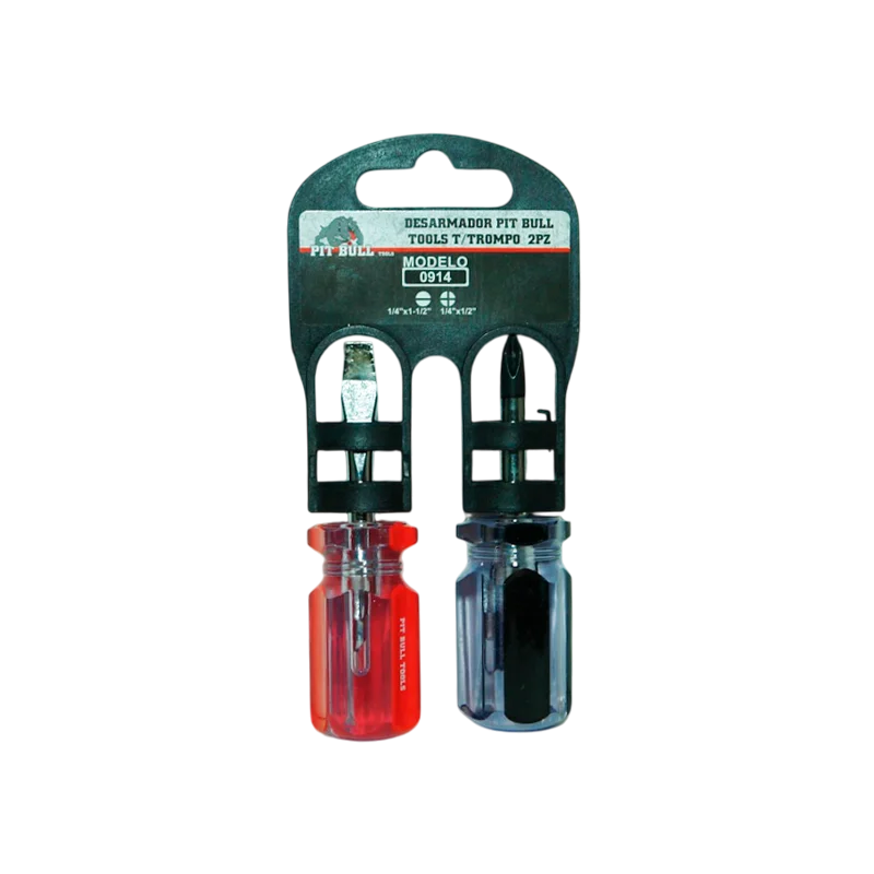 Desarmador Pit Bull T/Trompo 2Pz