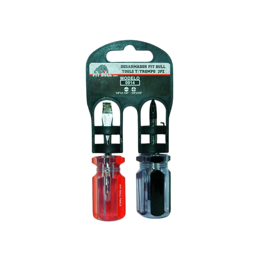 Desarmador Pit Bull T/Trompo 2Pz