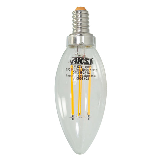Foco Aksi Led 4W Vela E12 Calido