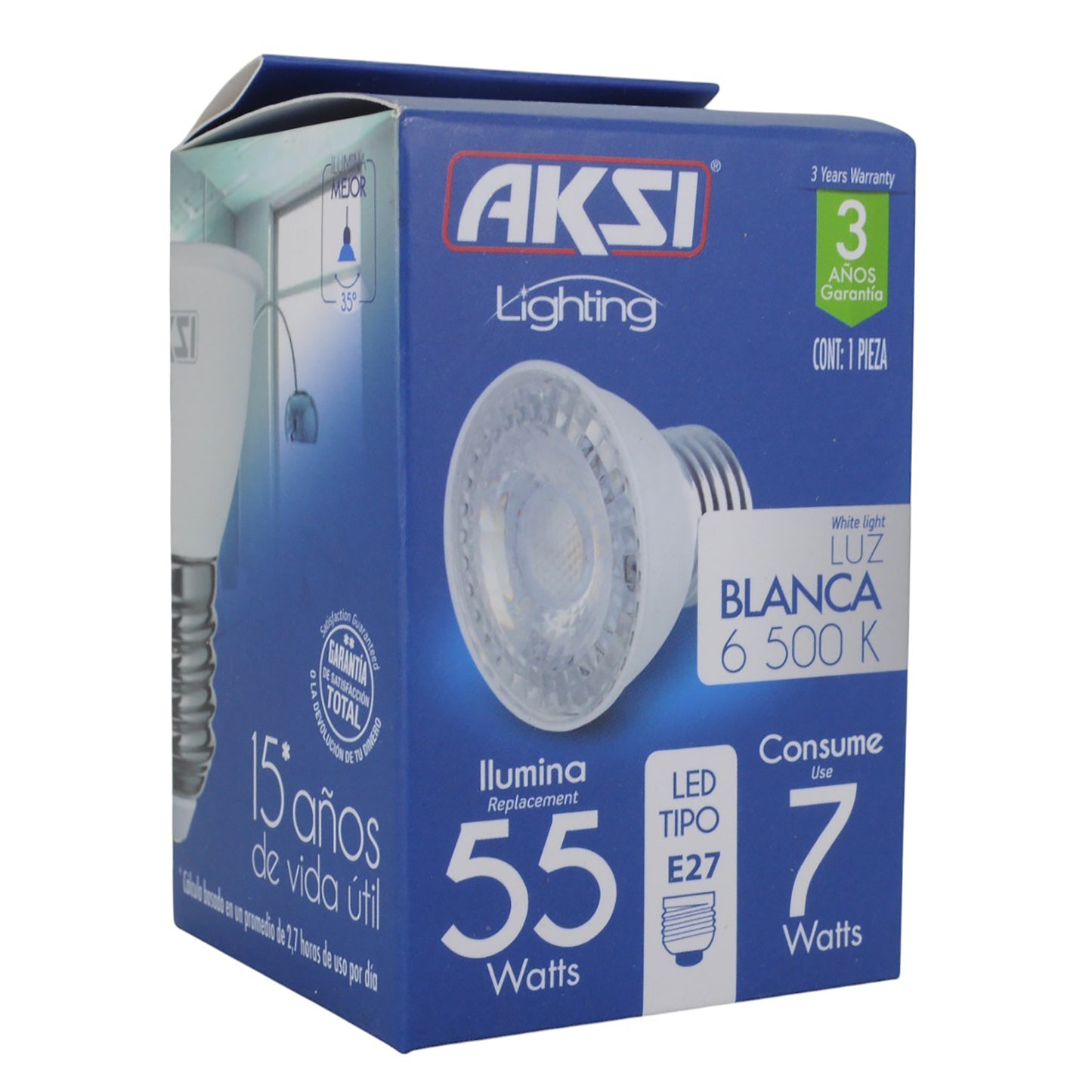 Foco Aksi Led 7W E26 Frio
