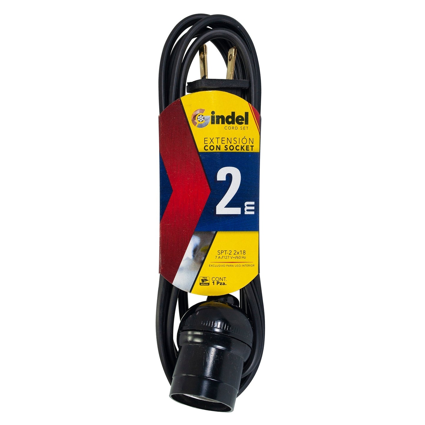 EXTENSION GINDEL CON SOQUET  2MTS