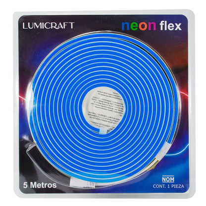MANGUERA LUMICRAFT LED NEÓN 6W 5 MTS AZUL
