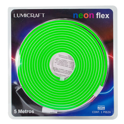 MANGUERA LUMICRAFT LED NEÓN 6W 5 MTS VERDE