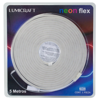 MANGUERA LUMICRAFT LED NEÓN 6W 5 MTS BLANCA