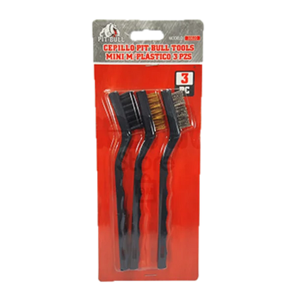 Cepillo Pit Bull Mini M/Plast 3Pz