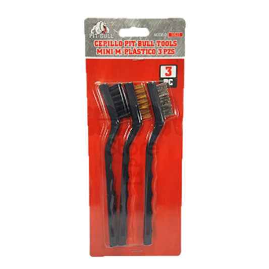 Cepillo Pit Bull Mini M/Plast 3Pz