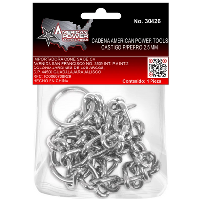 Cadena American Power  P/Perro 2.5 Mm