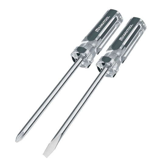 Desarmador Aksi Plano Y Cruz 1/4 X 6   2Pz