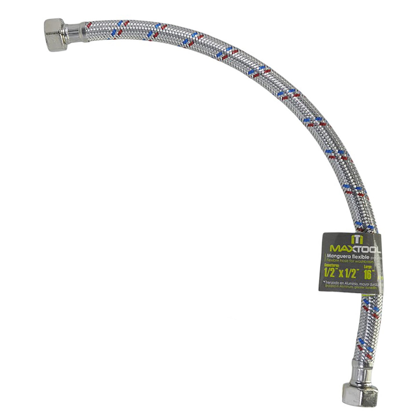 Manguera Aksi Flexible Lavabo 40Cms 1/2X1/2