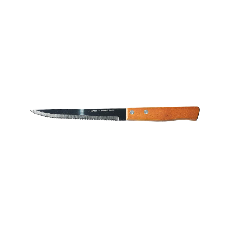 Cuchillo Mark´S Knife Para Mesa Mango Madera Sierra