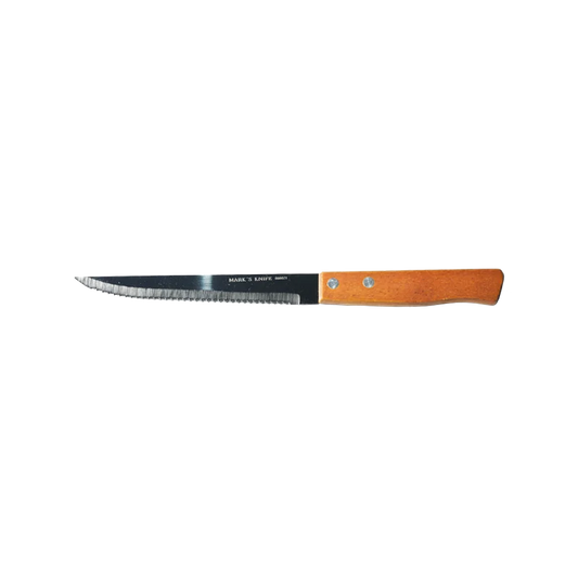 Cuchillo Mark´S Knife Para Mesa Mango Madera Sierra