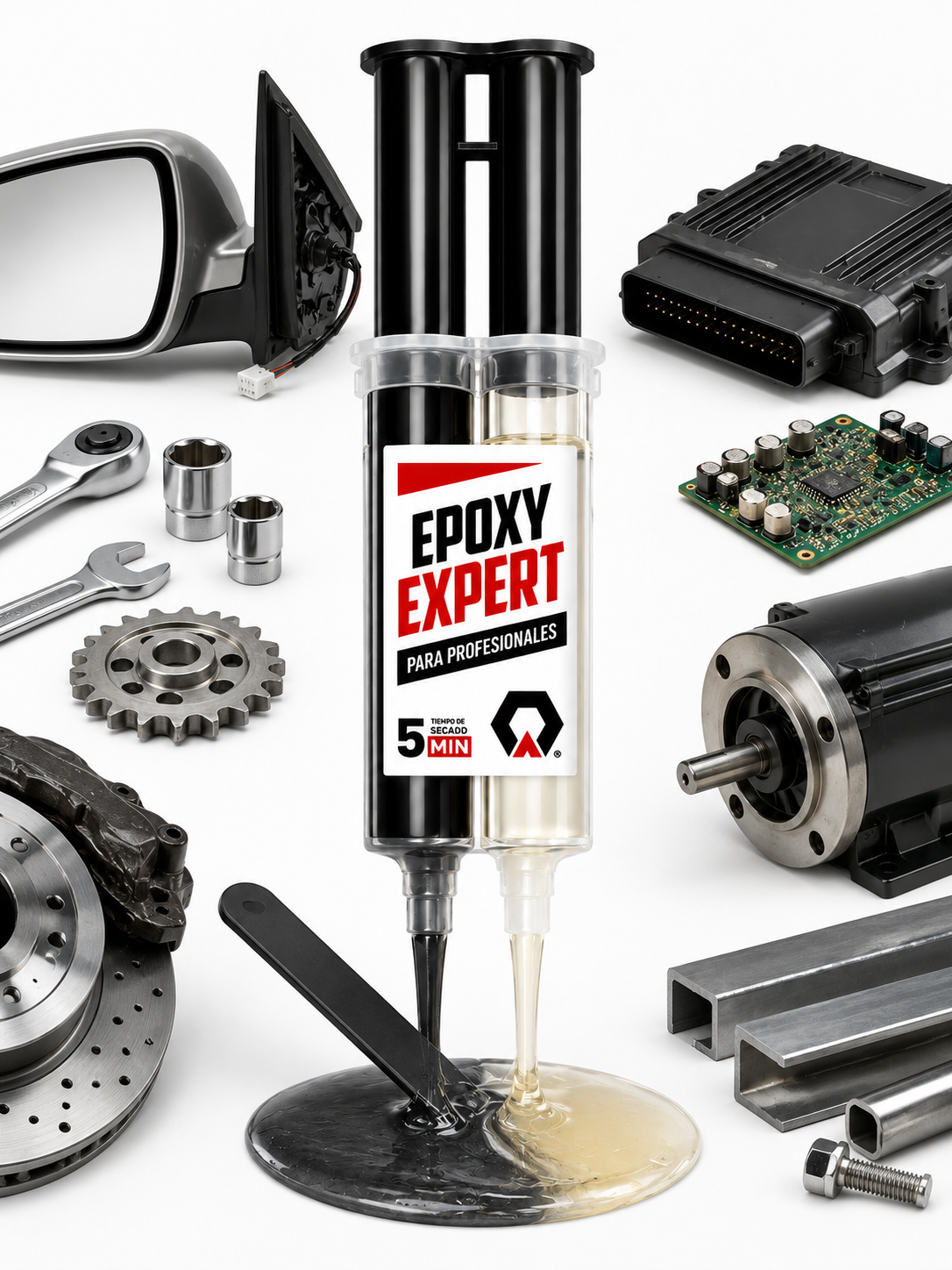 EPOXYCO ARA EXPERT JERINGA NEGRO 5 MINS