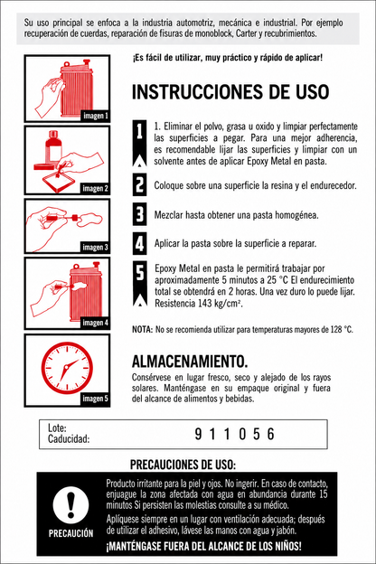 EPOXYCO ARA  LATA CARGA DE ACERO     5 MINS