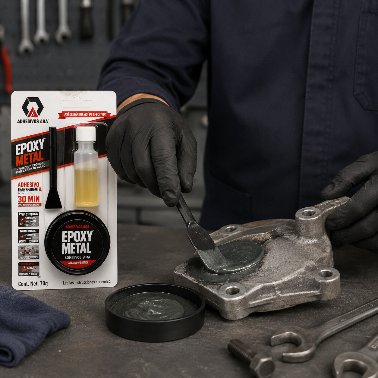 EPOXYCO ARA  LATA CARGA DE ACERO     5 MINS