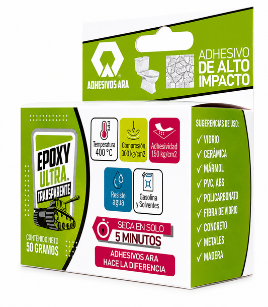 EPOXYCO ARA BOTE ULTRA TRANSPARENTE    5 MINS