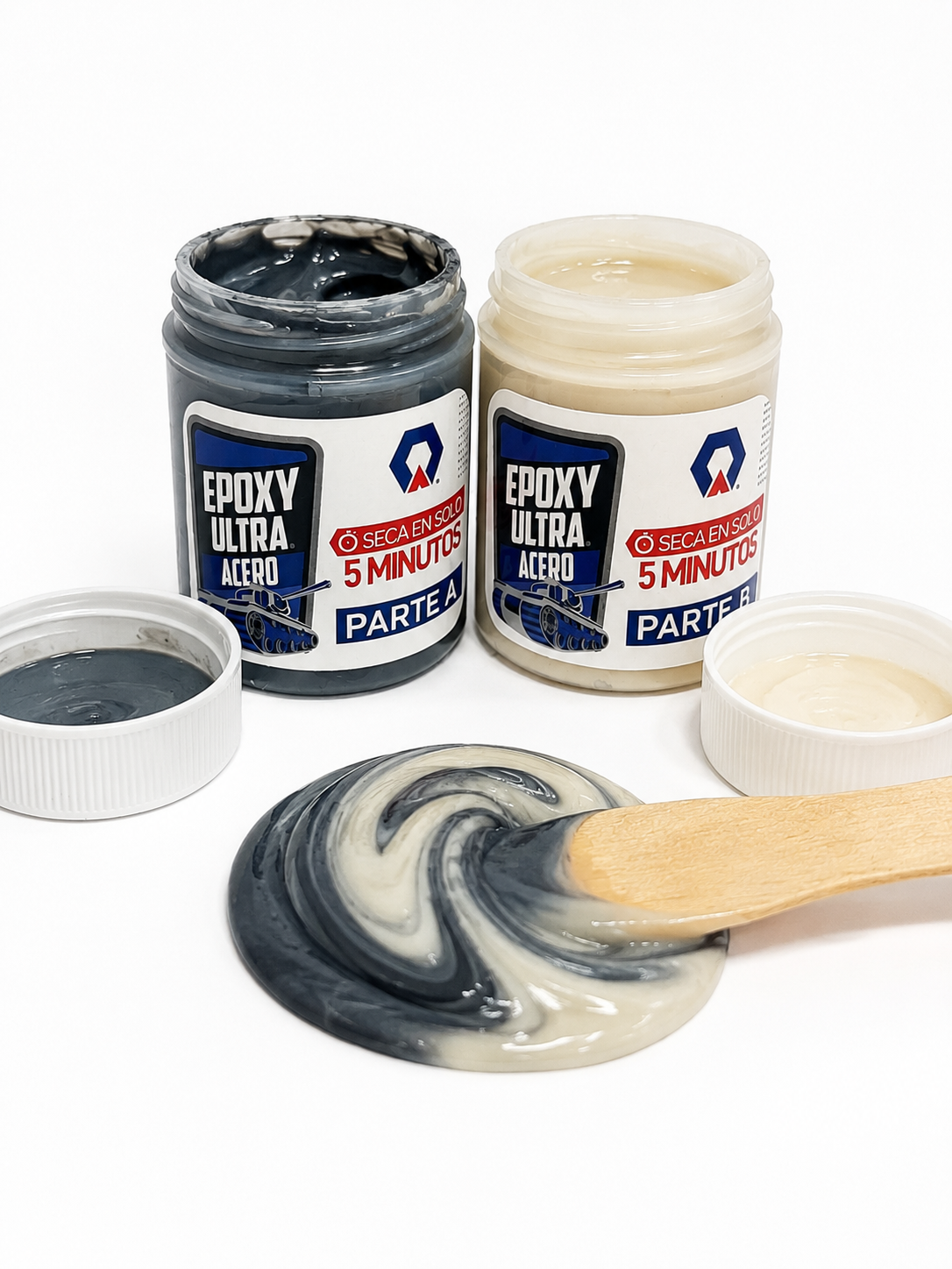 EPOXYCO ARA BOTE ULTRA ACERO   5 MINS