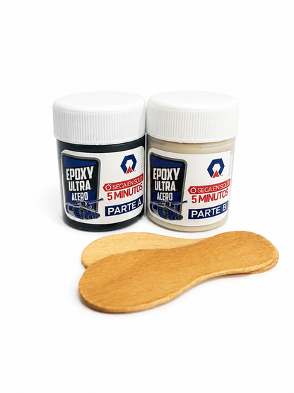 EPOXYCO ARA BOTE ULTRA ACERO   5 MINS