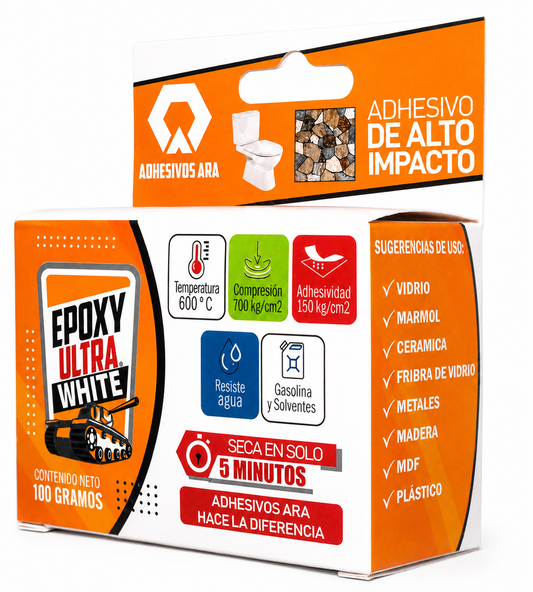 EPOXYCO ARA BOTE ULTRA WHITE   5 MINS
