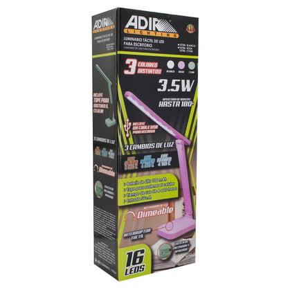 Lampara Adir Tactil Led P/Escritorio Cyan