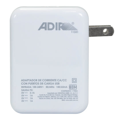 Cargador Usb Adir Multipuerto