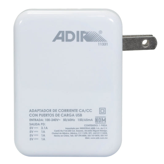 Cargador Usb Adir Multipuerto