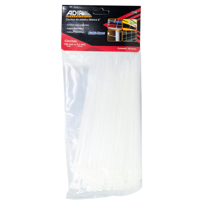 Cincho Adir Blanco 6  C/100 Pzas