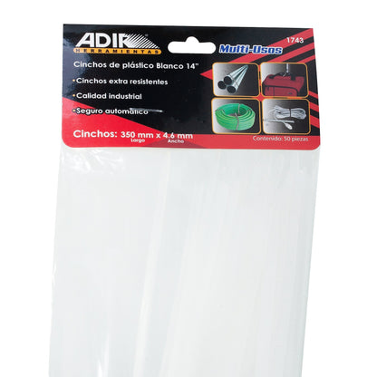 Cincho Adir Blanco 14  C/50 Pzas