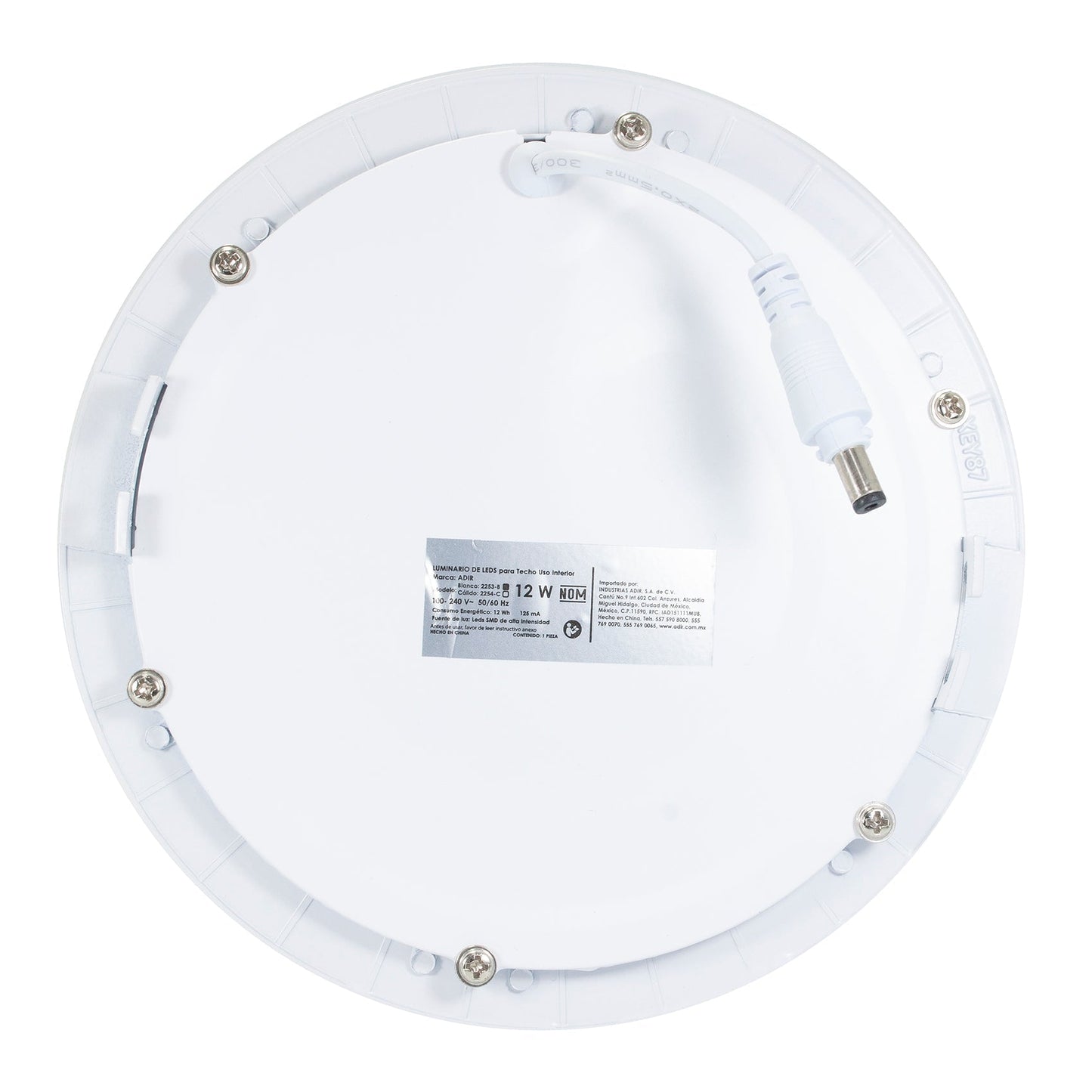 Empotrado Adir extra plano red.12 w. bco.frío