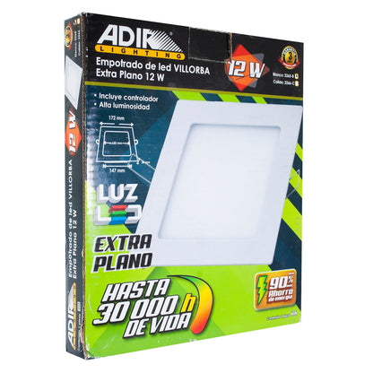 Empotrado Adir Extra Plano Cuadrado 3W Frio