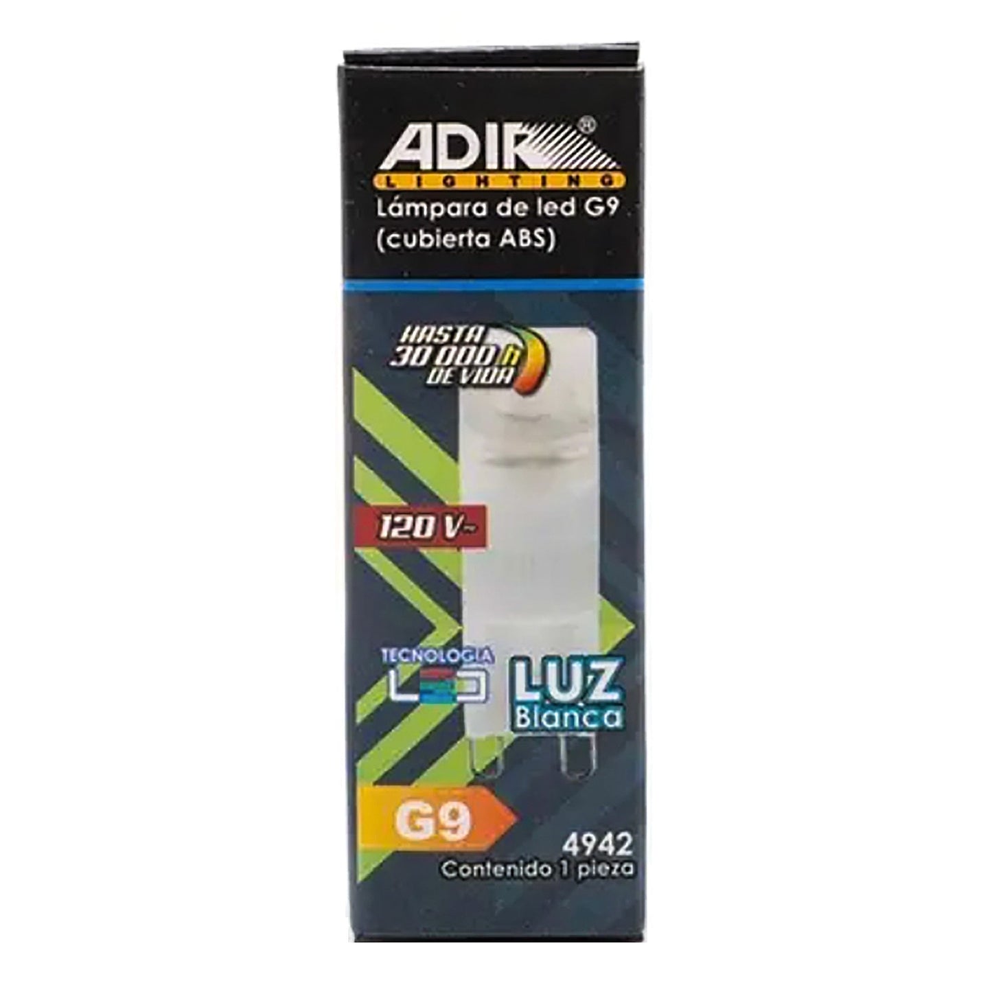 Foco Adir Led G9 Cub.Abs Blanco Frio