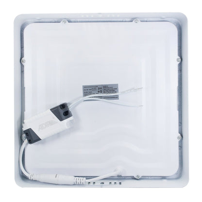 Luminario Adir Cuadrado Sobreponer 24 W Bco