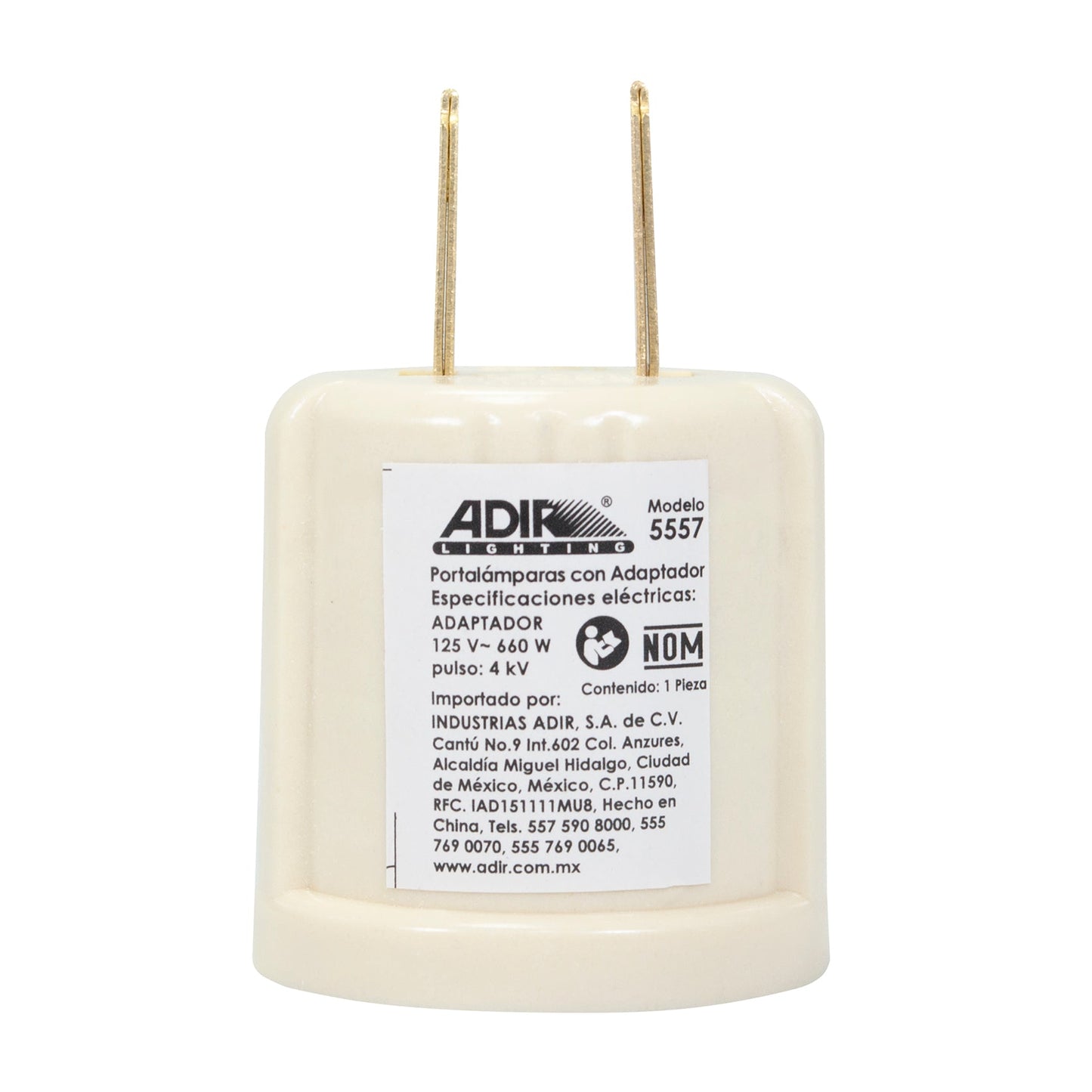 Soquet Adir Con Adaptador Tipo Clavija