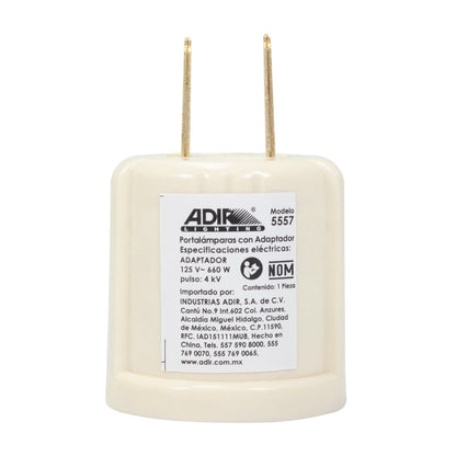 Soquet Adir Con Adaptador Tipo Clavija