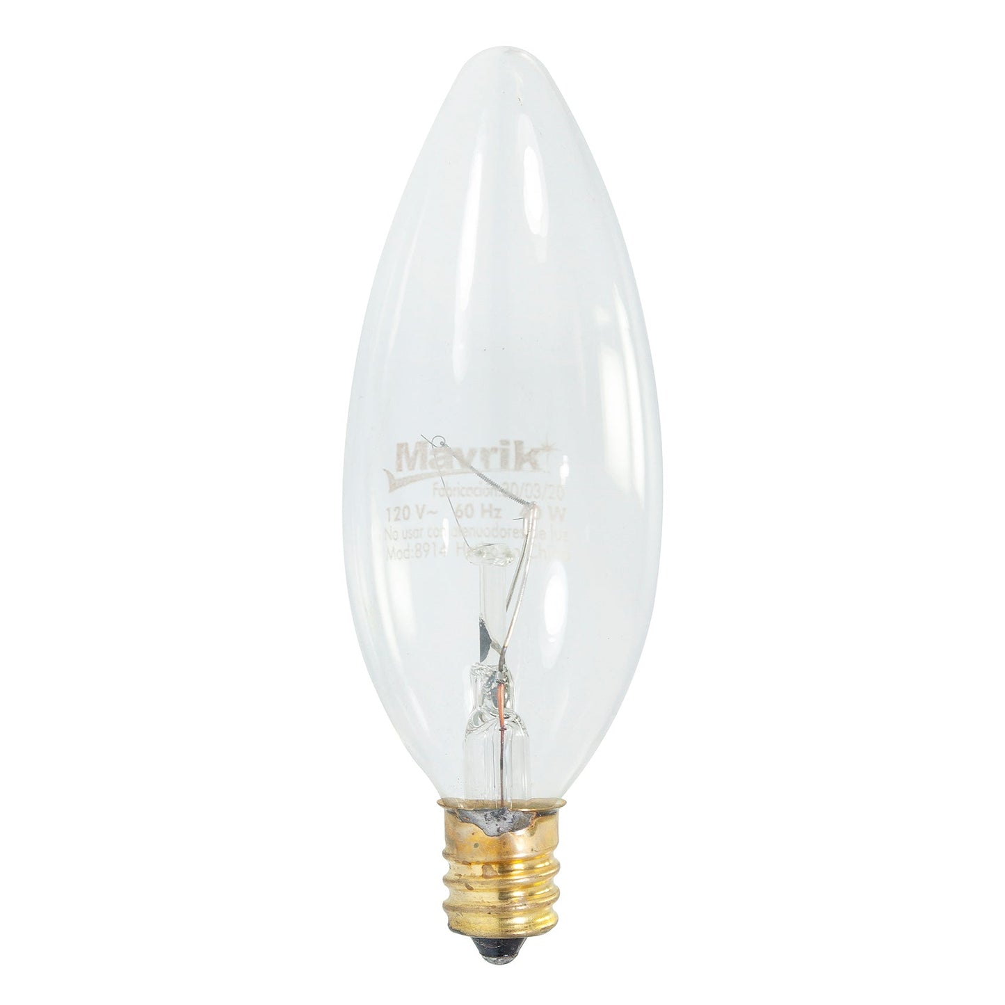 Foco Adir Tipo Vela E12 40W