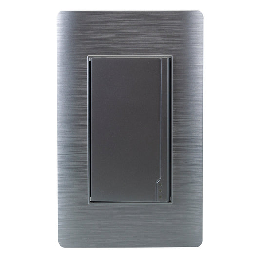 PLACA PINMARK ALUMINIO 1 APAGADOR ESCALERA