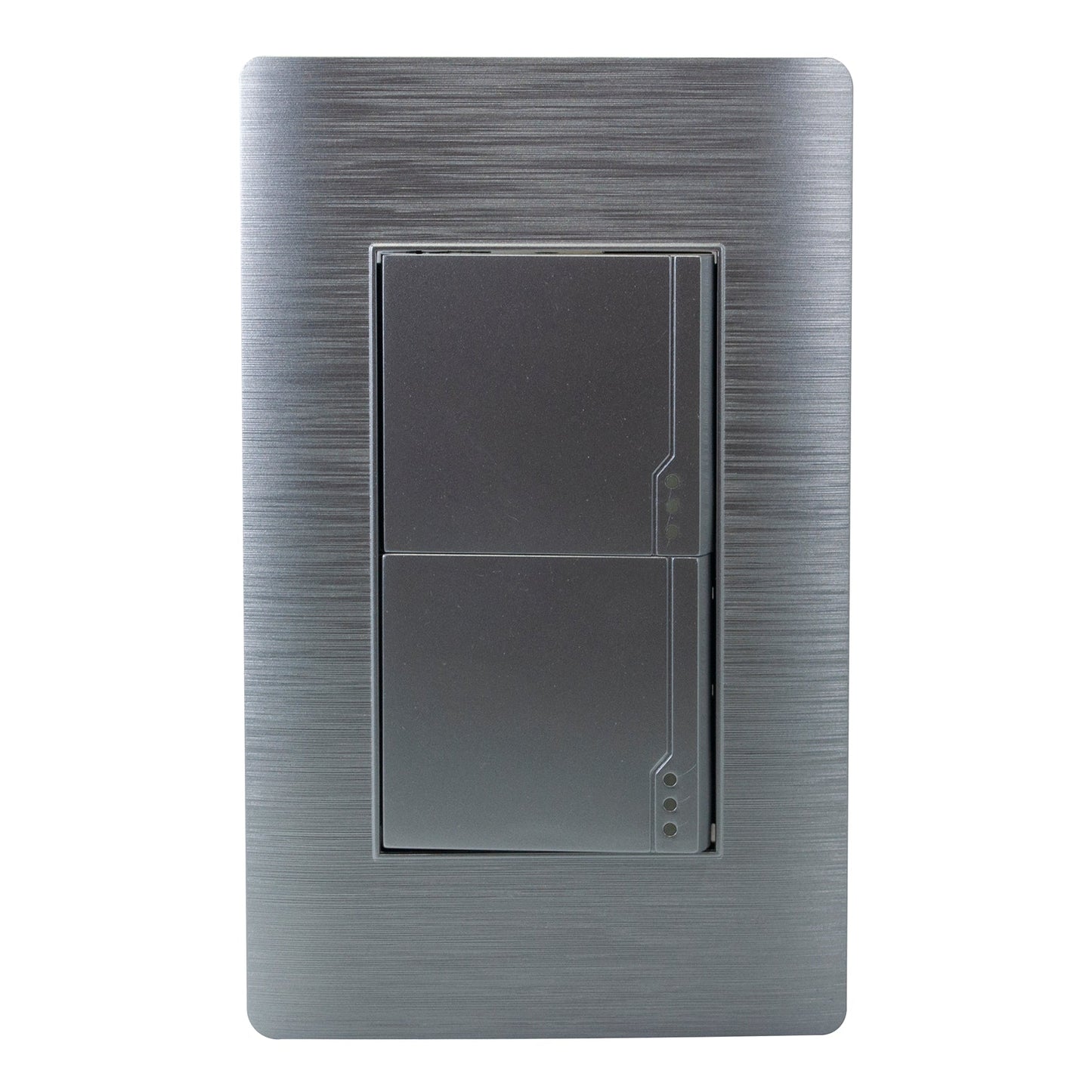 PLACA PINMARK ALUMINIO 2 APAGADORES ESCALERA